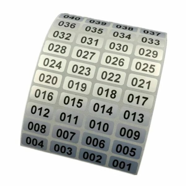 Sequential Number Label